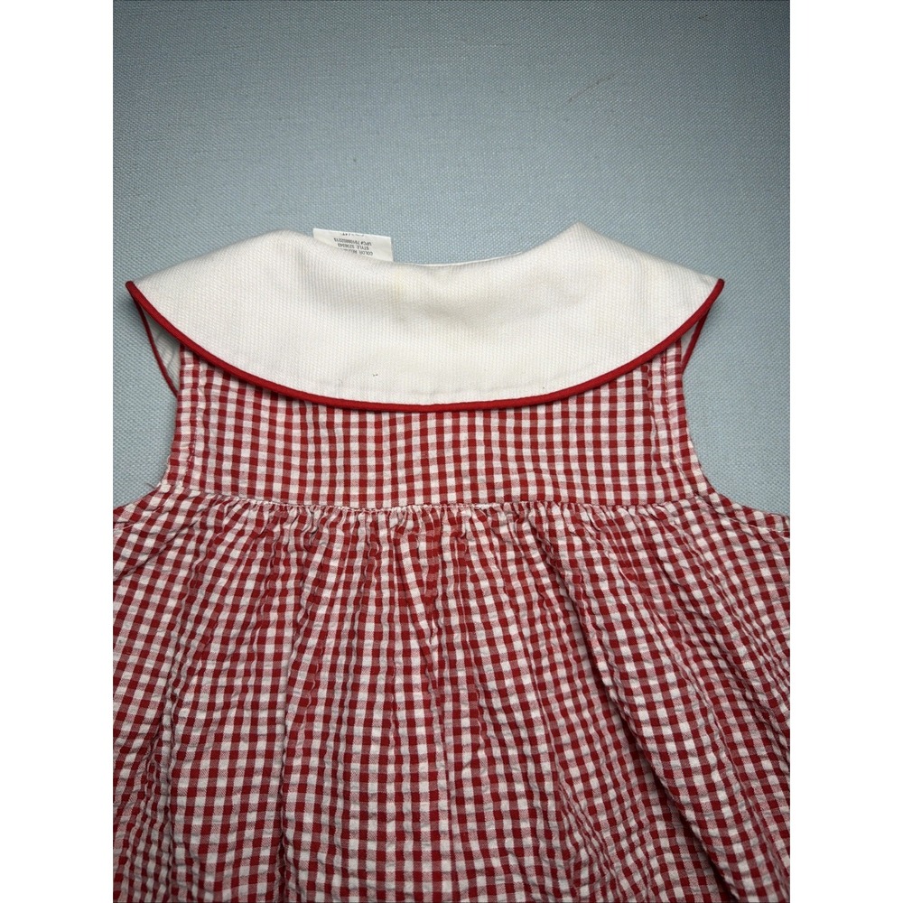 Vintage Y2K Ladybug Seersucker Dress Size 4t Rare Too By Rare Editions - Picture 13 of 16
